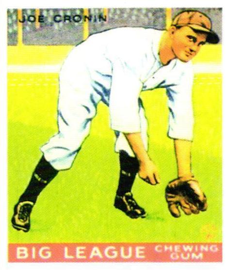 1933 R319 Goudey Baseball Joe Cronin #189