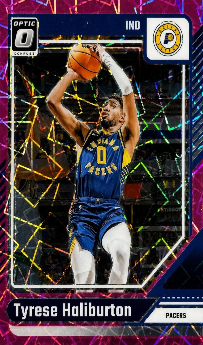 2024 Donruss Optic Basketball Pink Velocity Tyrese Haliburton #215