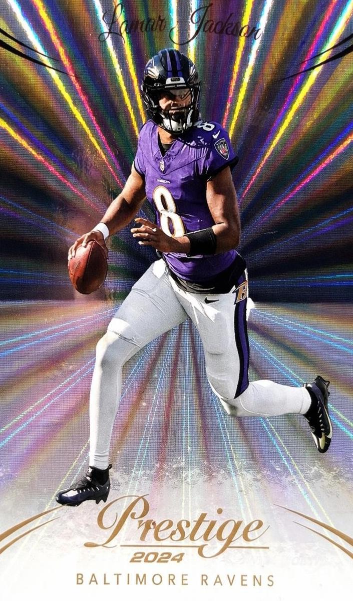 2024 Panini Prestige Football Sunburst Xtra Points Lamar Jackson #20