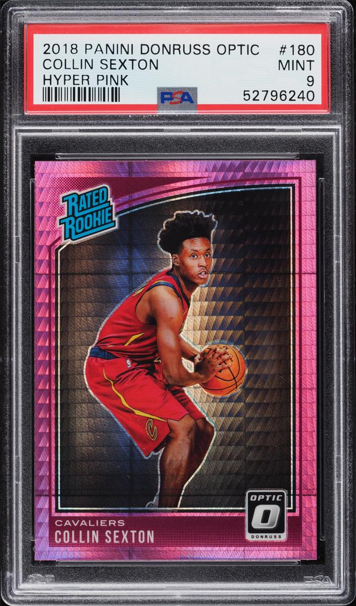 2018 Donruss Optic Basketball Hyper Pink Collin Sexton #180 PSA 9