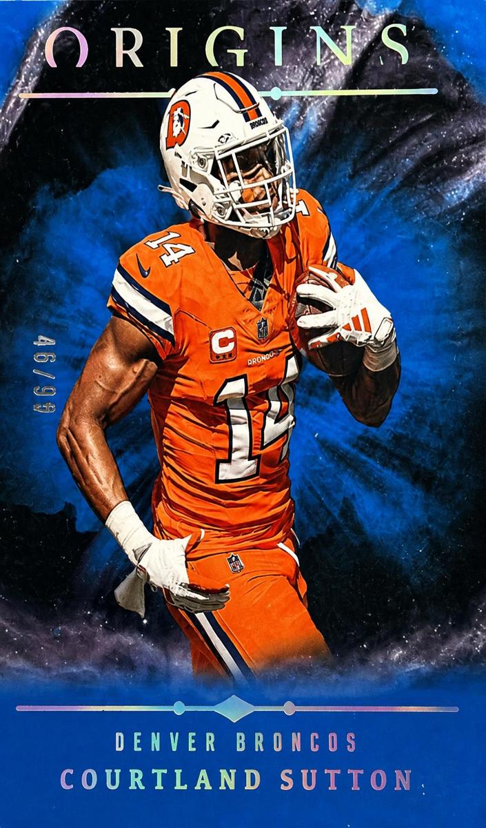 2024 Panini Origins Football Blue Courtland Sutton #14