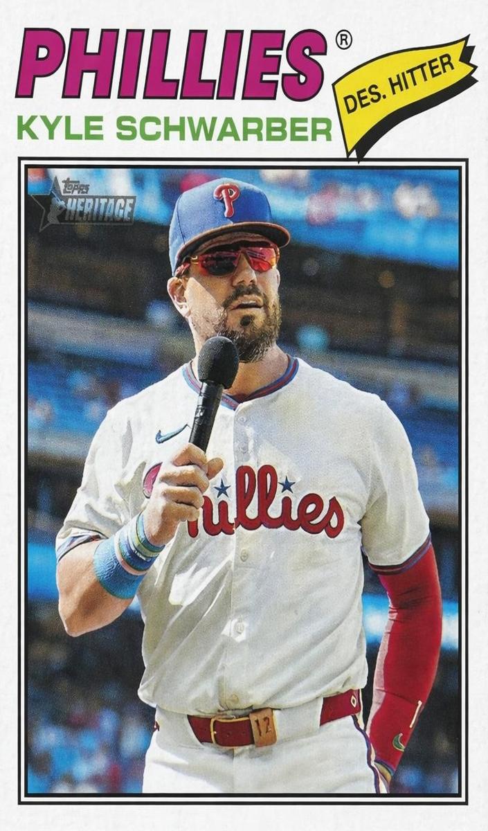 2026 Topps Heritage Baseball Kyle Schwarber #159