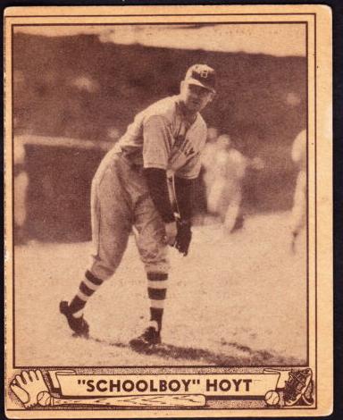 1940 Play Ball Baseball Schoolboy Hoyt #118 PSA 1