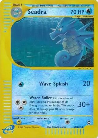 2003 Pokemon Aquapolis Reverse Foil Seadra #58 CGC 7.5
