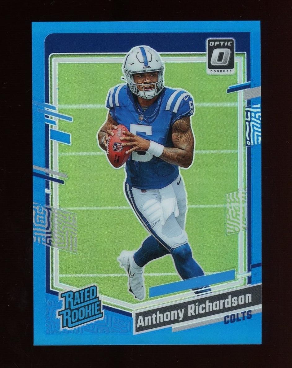 2023 Donruss Optic Football Aqua Anthony Richardson #247 PSA 9