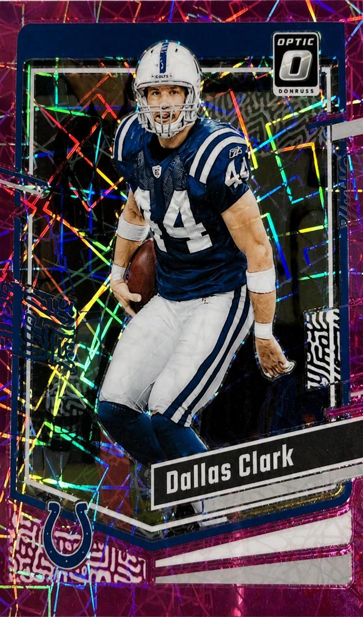 2023 Donruss Optic Football Pink Velocity Dallas Clark #76