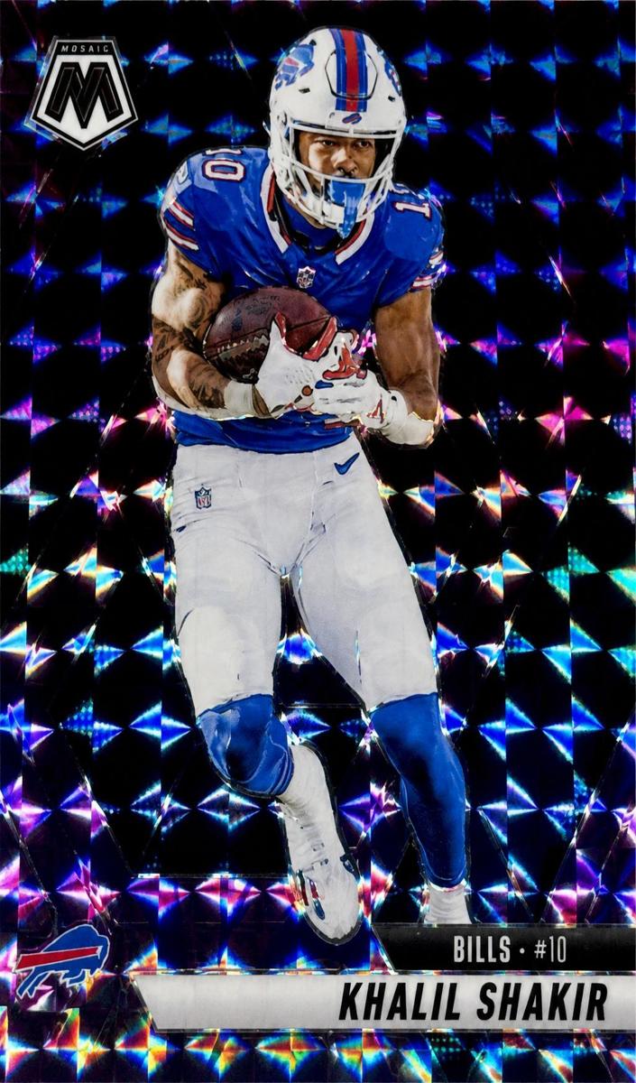 2025 Panini Mosaic Football Purple Khalil Shakir #122