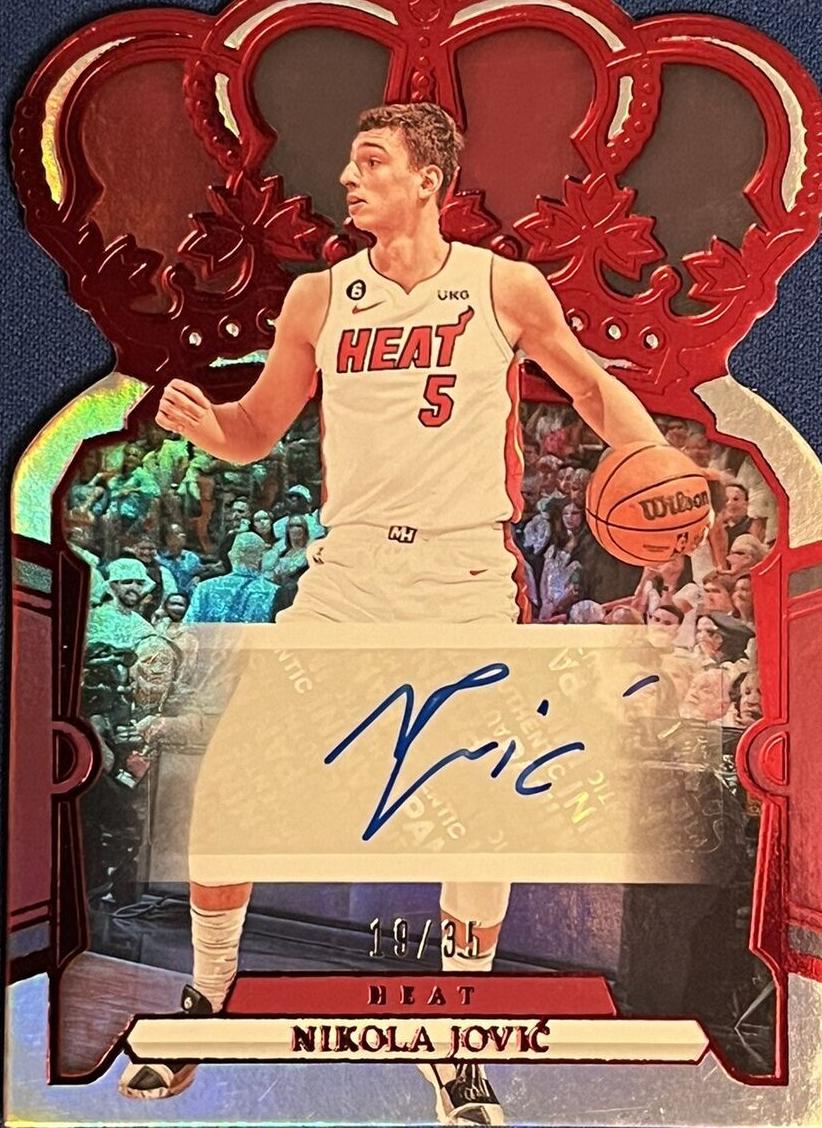 2023 Panini Crown Royale Basketball Red Nikola Jovic #CA-JOV