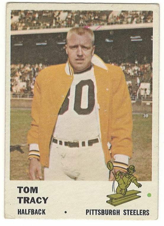 1961 Fleer Football Tom Tracy #119