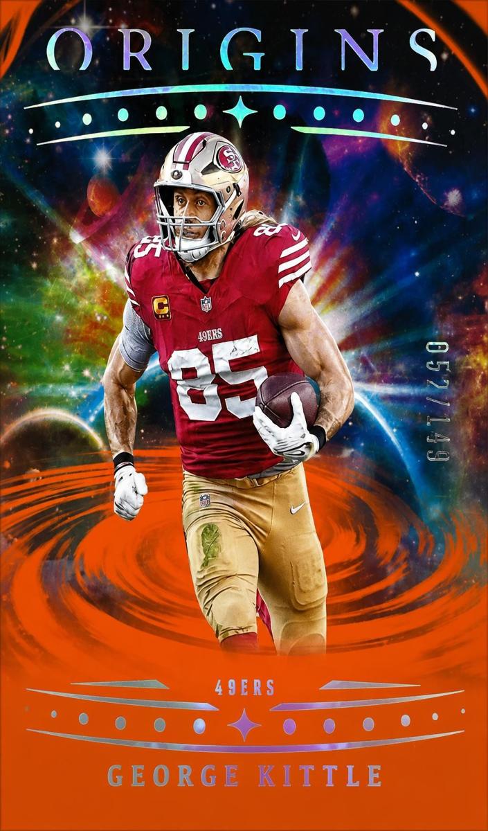 2025 Panini Origins Football Orange George Kittle #61