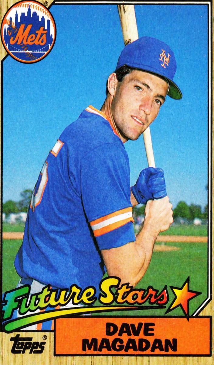 1987 Topps Baseball Future Star Dave Magadan #512 PSA 8