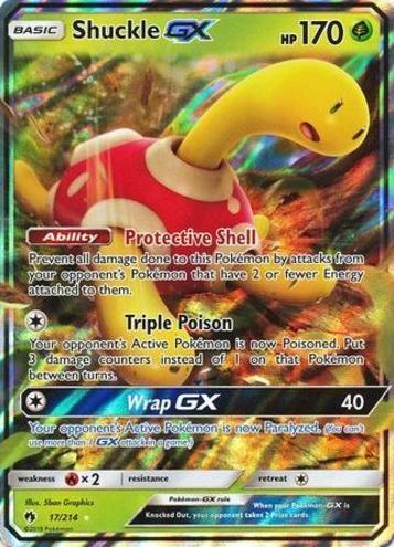 2018 Pokemon Sun & Moon Lost Thunder Shuckle #17