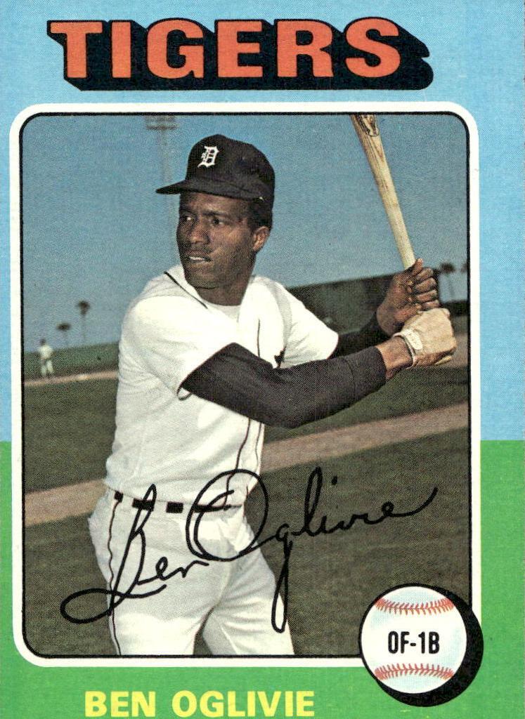 1975 Topps Baseball Ben Oglivie #344