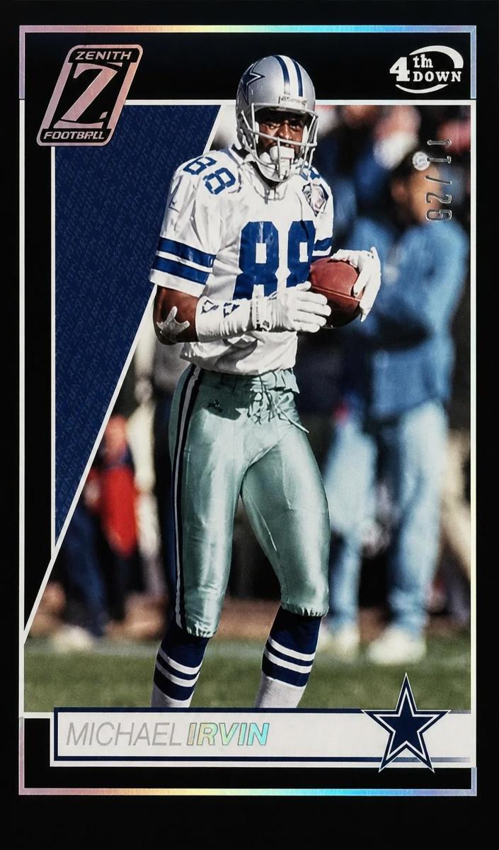 2024 Panini Zenith Football 4th Down Michael Irvin #28