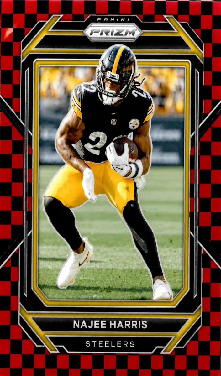 2022 Panini Prizm Football Black and Red Checker Najee Harris #245
