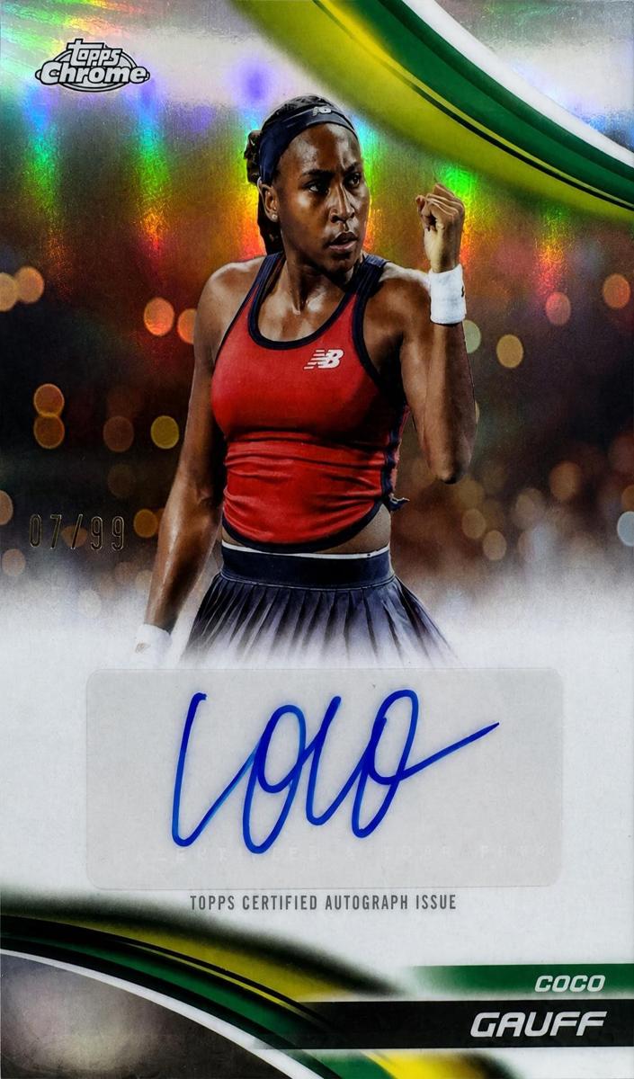 2025 Topps Chrome Tennis Refractor Coco Gauff #CA-CGF