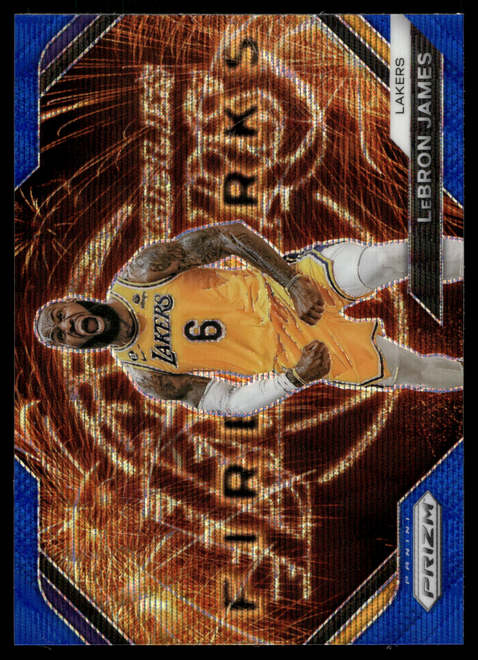 2023 Panini Prizm Basketball Blue Wave LeBron James #3 PSA 10