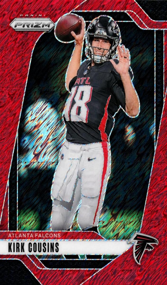 2024 Panini Prizm Football Red Shimmer Kirk Cousins #10