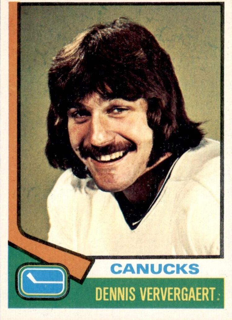 1974 Topps Hockey Dennis Ververgaert #207