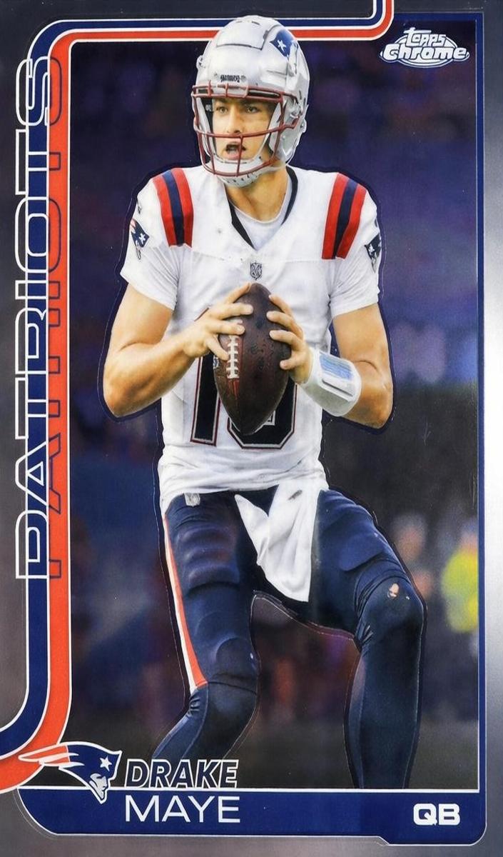 2025 Topps Chrome Football Drake Maye #207 RAW Ungraded