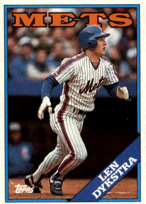 1988 Topps Baseball Len Dykstra #655 SGC 8