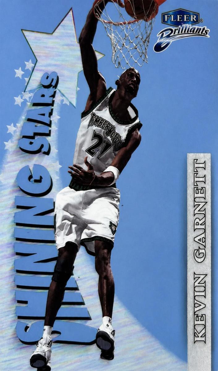 1998 Fleer Brilliants Basketball Kevin Garnett #7 PSA 7