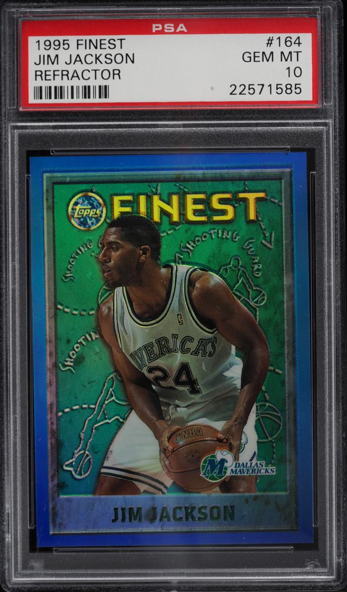 1995 Topps Finest Basketball Refractor Jim Jackson #164 PSA 10