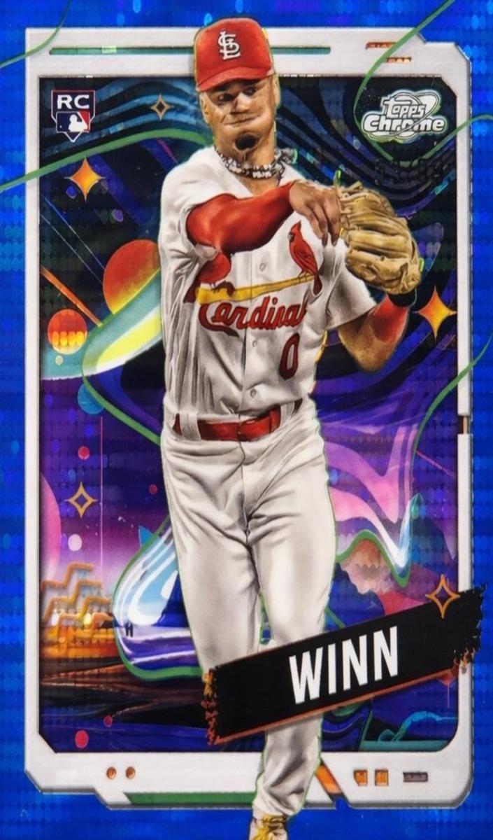 2024 Topps Cosmic Chrome Baseball Blue Moon Refractor Masyn Winn #90