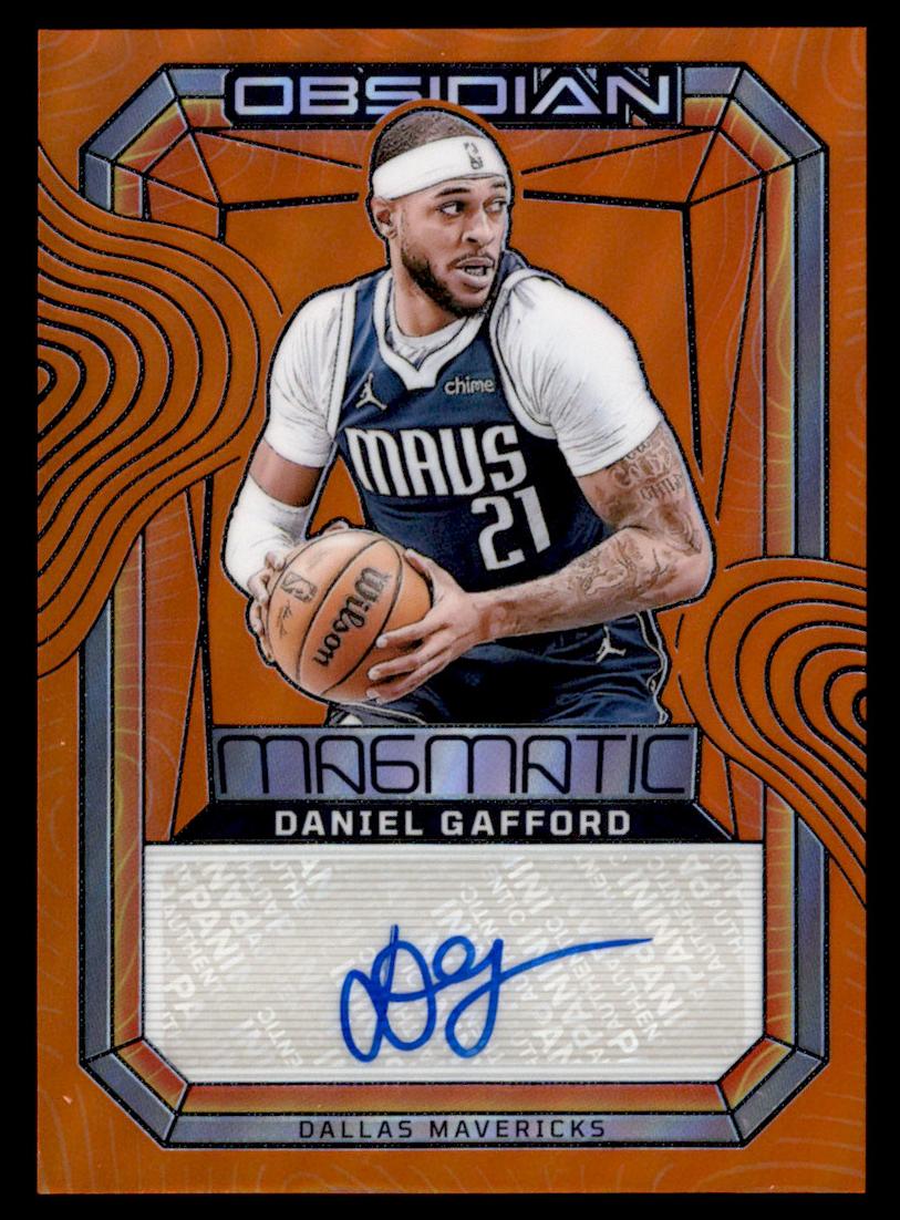 2023 Panini Obsidian Basketball Electric Etch Orange Flood Daniel Gafford #MS-GAF