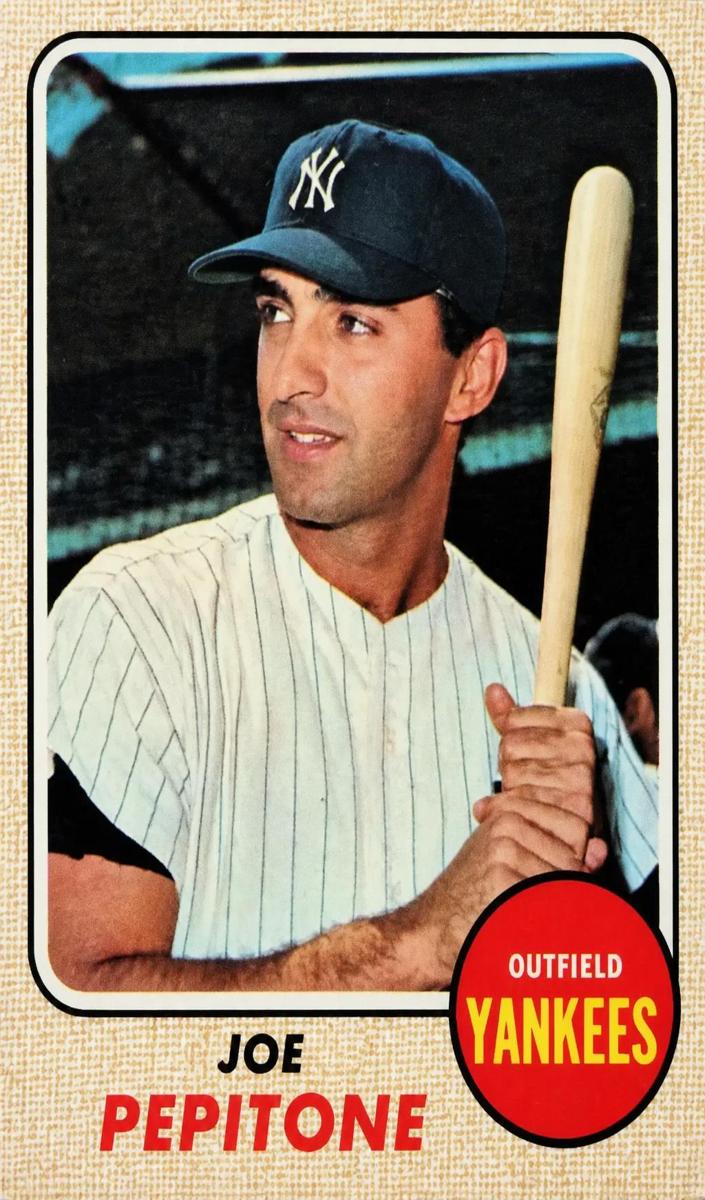 1968 O-Pee-Chee Baseball Joe Pepitone #195 PSA 8