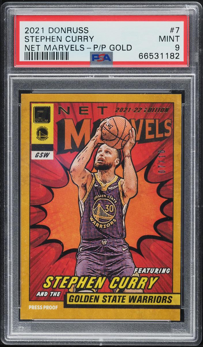 2021 Panini Donruss Basketball Press Proof Gold Stephen Curry #7