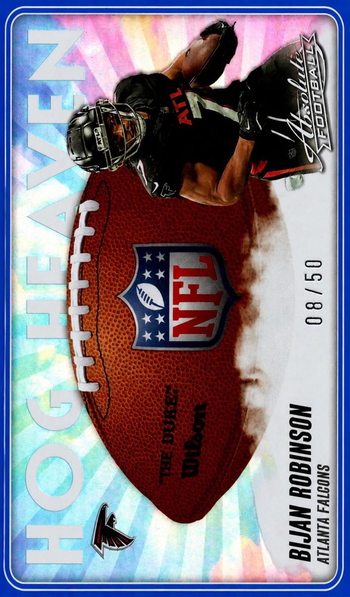 2025 Panini Absolute Football Spectrum Blue Bijan Robinson #HH-BRN
