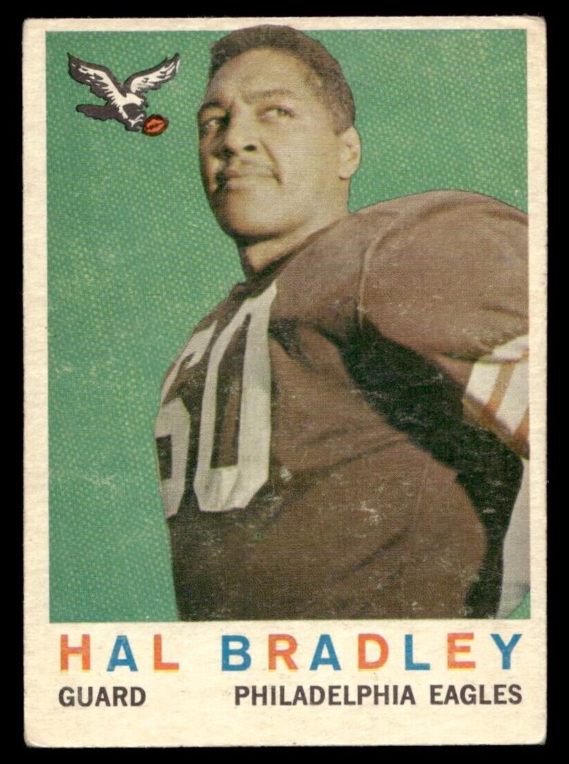 1959 Topps Football Hal Bradley #63 PSA 7