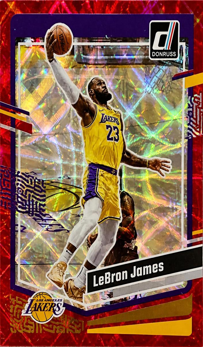 2023 Panini Donruss Basketball Holo Red Laser LeBron James #2