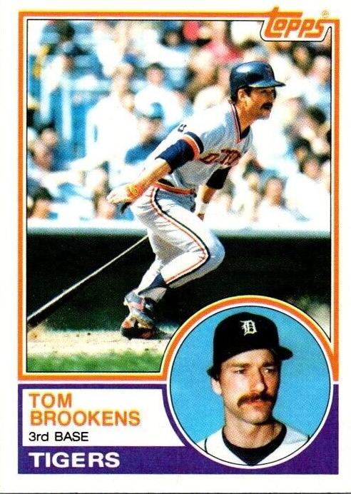 1983 Topps Baseball Tom Brookens #119