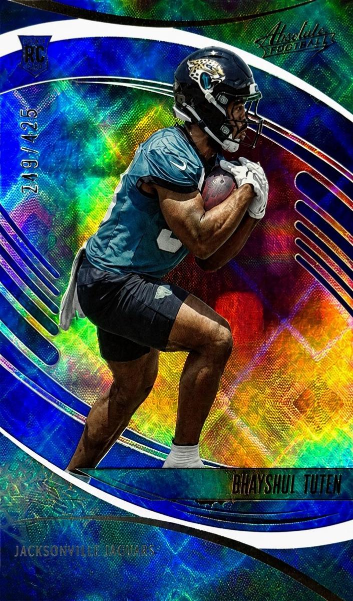 2025 Panini Absolute Football Blue Diamonds Bhayshul Tuten #109
