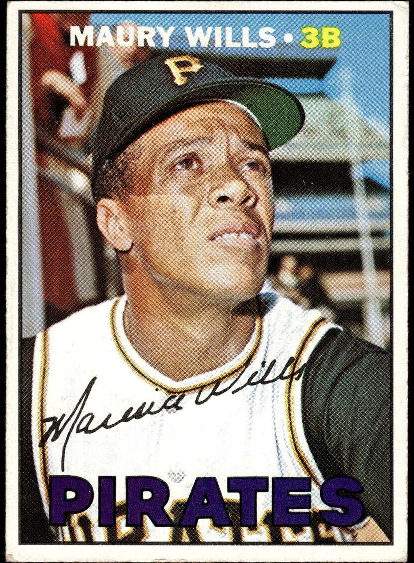 1967 Topps Baseball Maury Wills #570 PSA 7