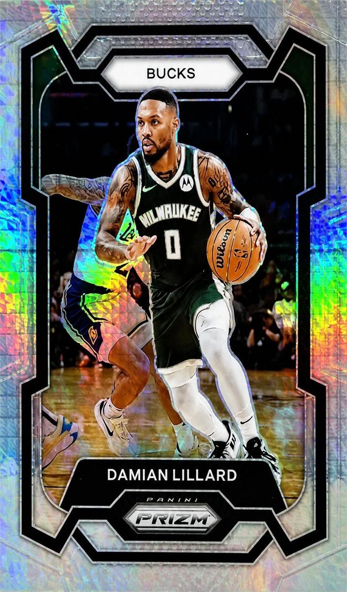 2023 Panini Prizm Basketball Hyper Damian Lillard #35 PSA 9