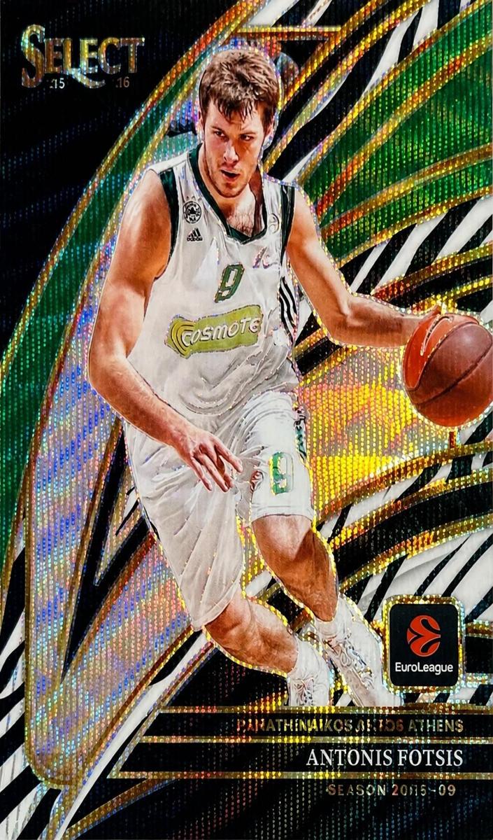 2025 Panini Select EuroLeague Basketball Zebra Antonis Fotsis #207