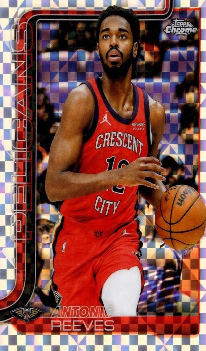 2025 Topps Chrome Basketball X-Fractor Antonio Reeves #108