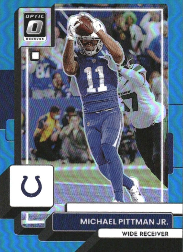 2022 Donruss Optic Football Aqua Michael Pittman Jr. #84