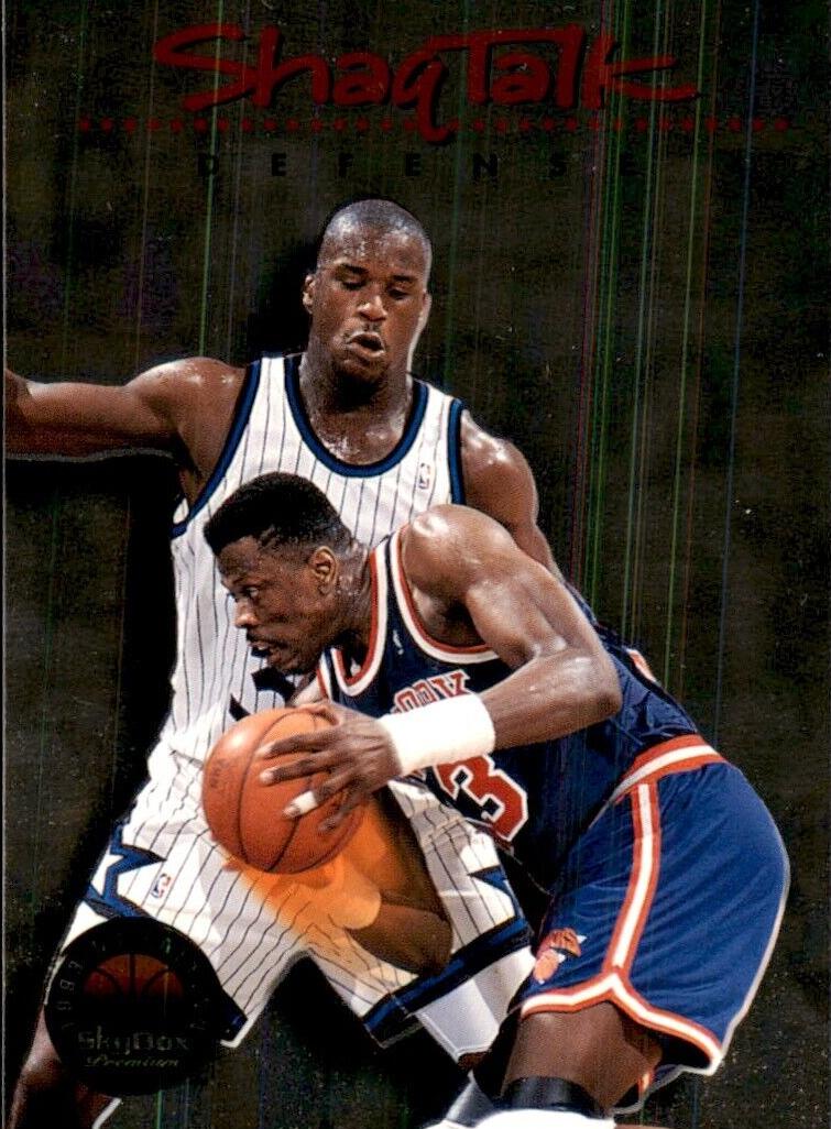 1993 Skybox Premium Basketball Defense Shaquille O'Neal #5
