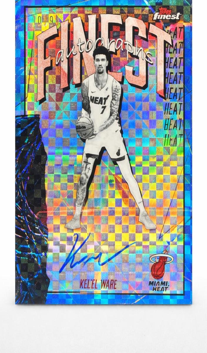 2025 Topps Finest Basketball Blue X-Fractor Kel'el Ware #FAU-KW