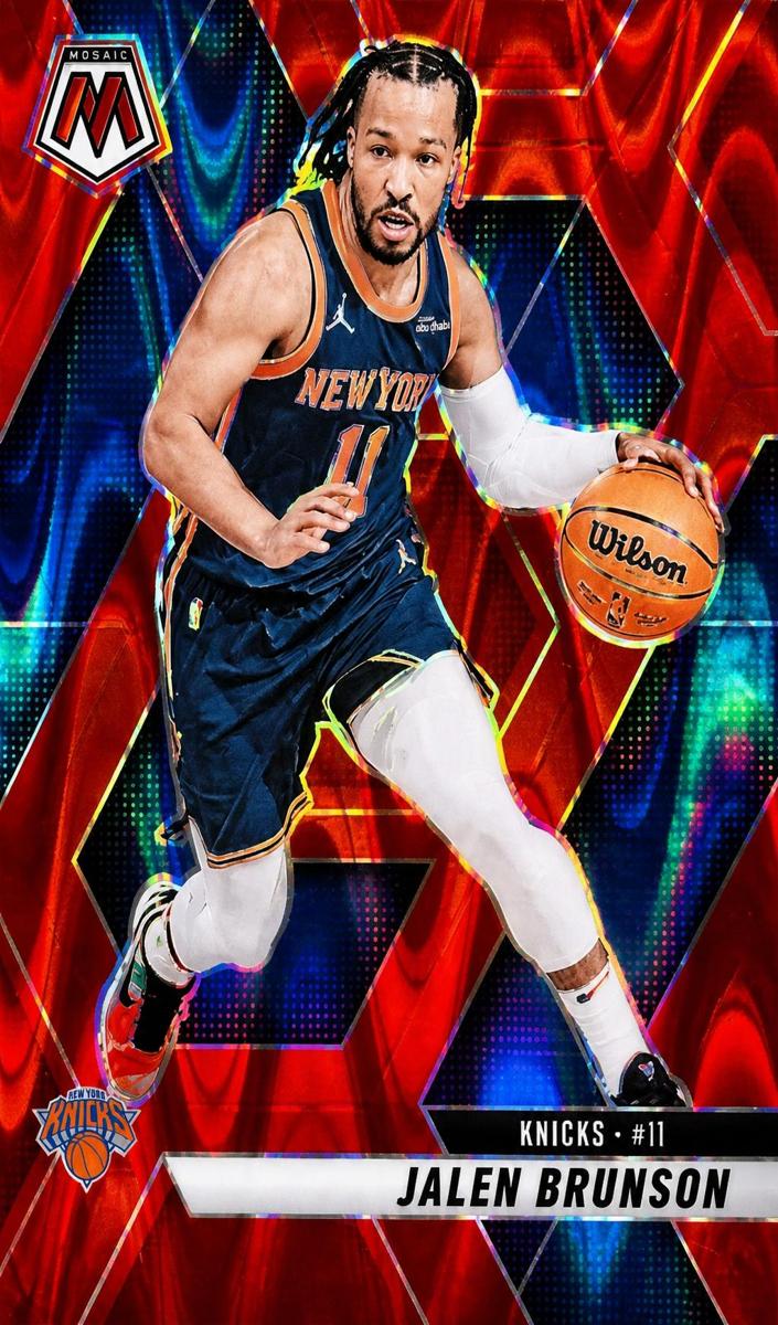 2024 Panini Mosaic Basketball Red Seismic Jalen Brunson #176