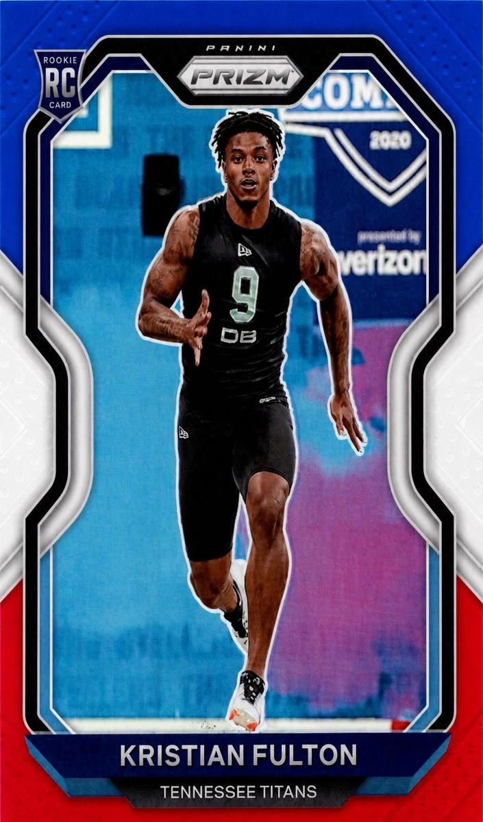2020 Panini Prizm Football Red White and Blue Prizm Kristian Fulton #397