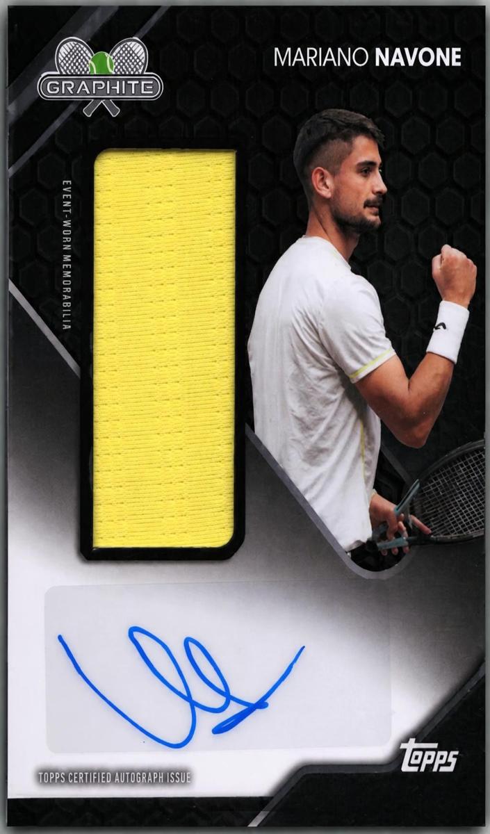 2026 Topps Graphite Tennis Mariano Navone #GSR-MNE