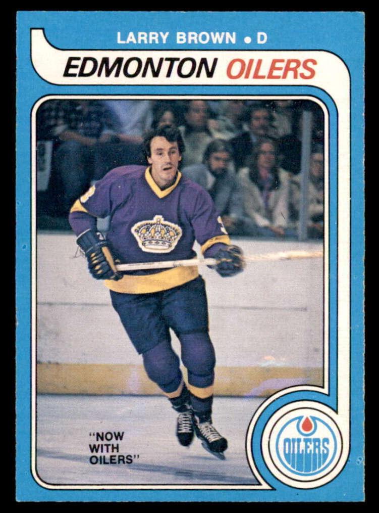 1979 O-Pee-Chee Hockey Larry Brown #323 PSA 9