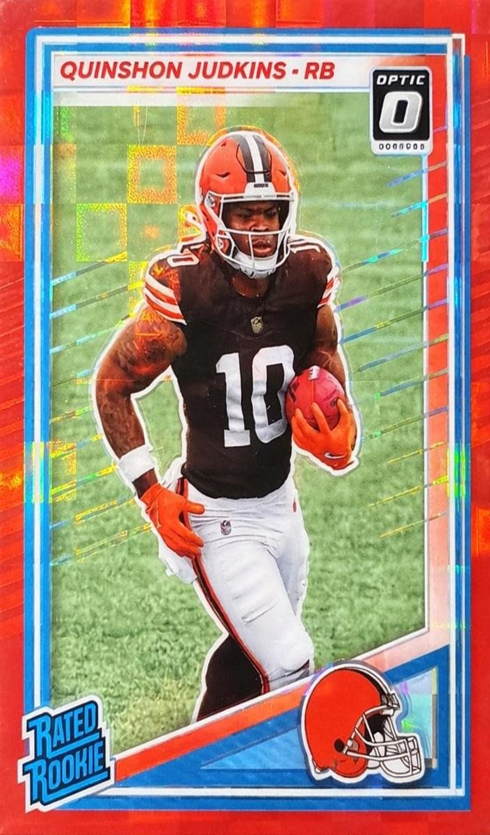 2025 Panini Donruss Football Red Pandora Quinshon Judkins #330