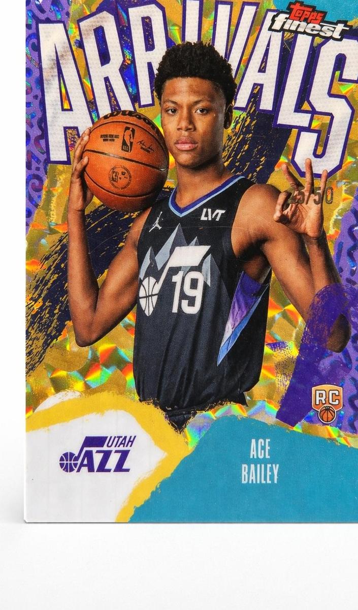 2025 Topps Finest Basketball Gold Geometric Refractor Ace Bailey #A-5