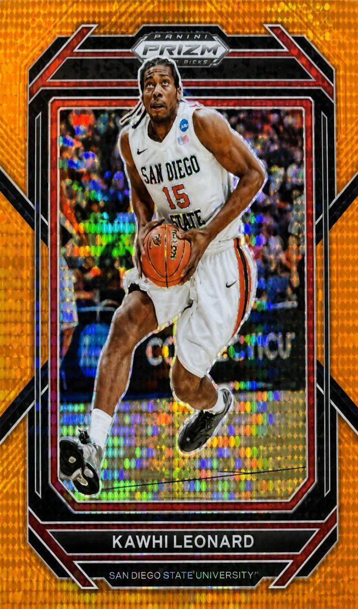 2023 Panini Prizm Draft Picks Basketball Orange Pulsar Kawhi Leonard #60